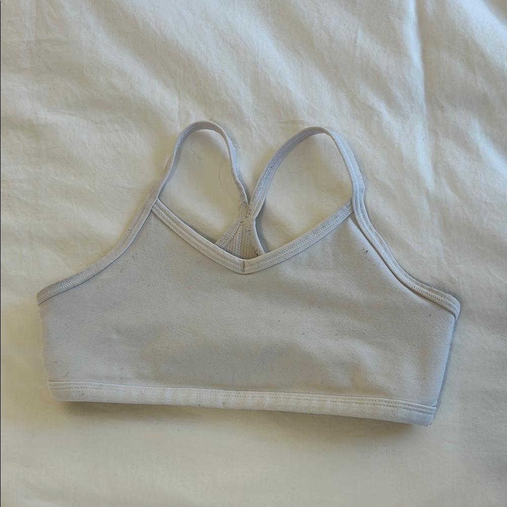 White Athleta Sports Bra
